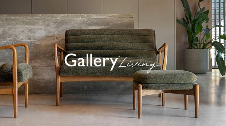 Leather & Linen Statement Seating by Gallery Living