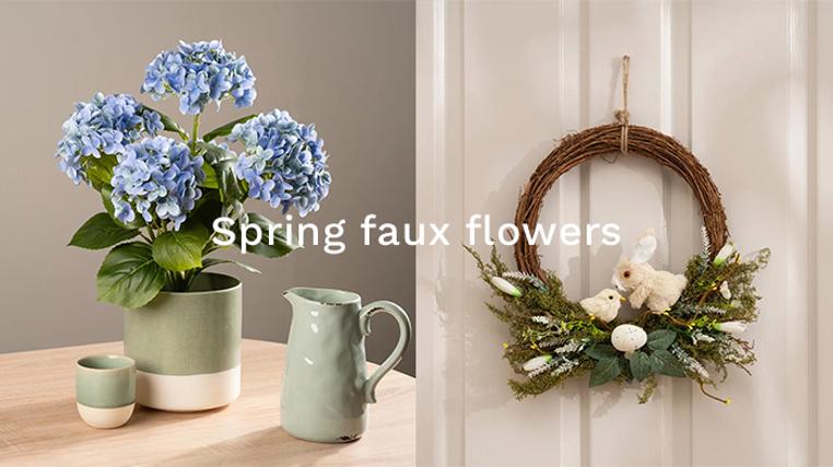 Spring Faux Flowers from Peony & Scottish Everlastings