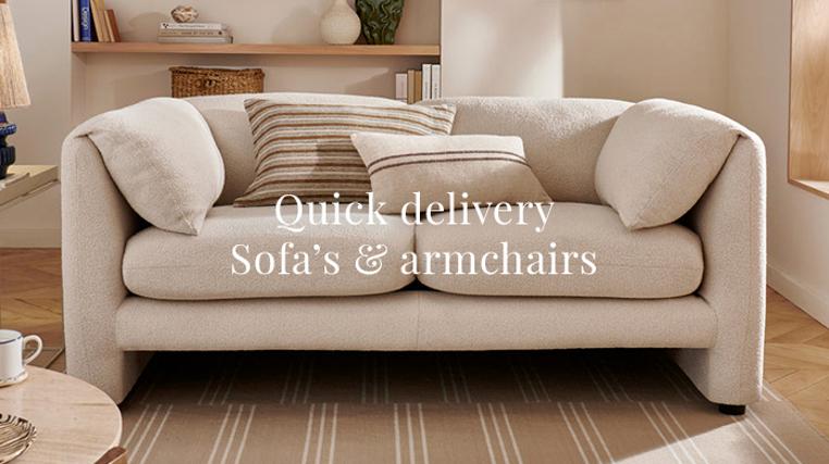 Quick Delivery! Sofa's & Armchairs
