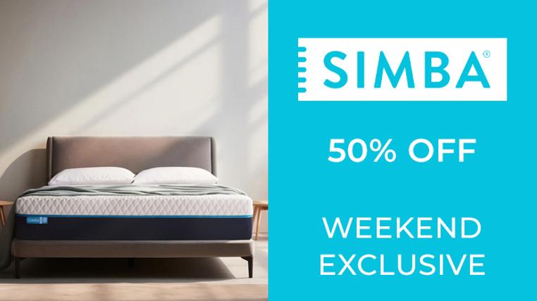Weekend Exclusive! SIMBA Pro Breeze Mattress: 50% OFF