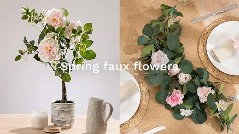 Spring Faux Flowers from Peony & Scottish Everlastings