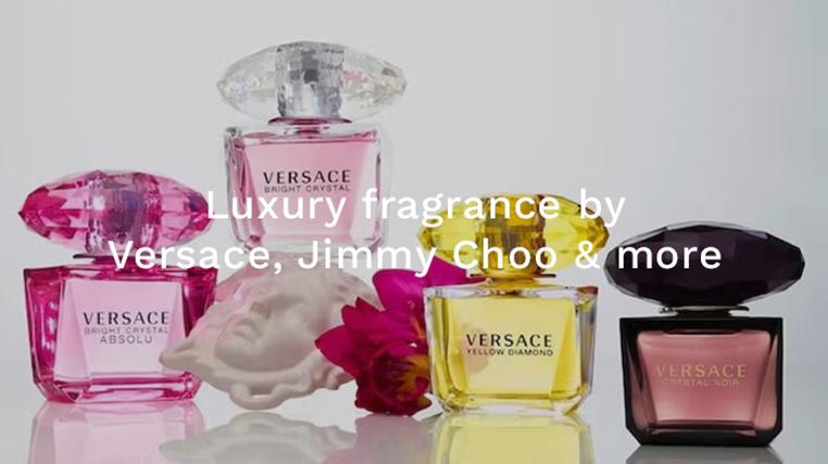 Luxury Fragrances By Versace, Jimmy Choo & More