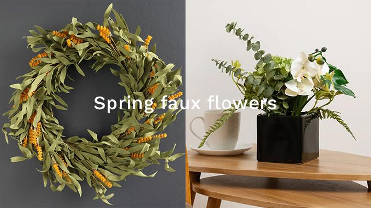 Spring Faux Flowers from Peony & Scottish Everlastings