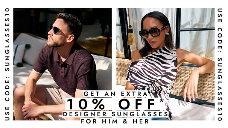 Extra 10% Off! Designer Sunglasses