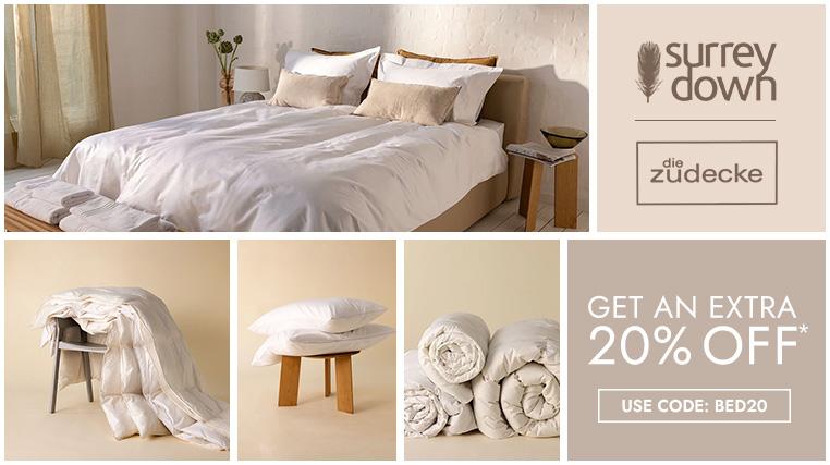 Extra 20% Off! Surrey Down & Die Zudecke - Use Code: BED20