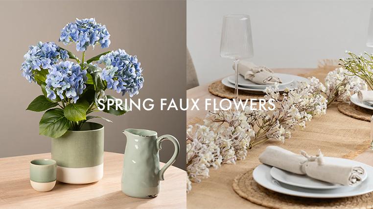 Spring Faux Flowers from Peony & Scottish Everlastings