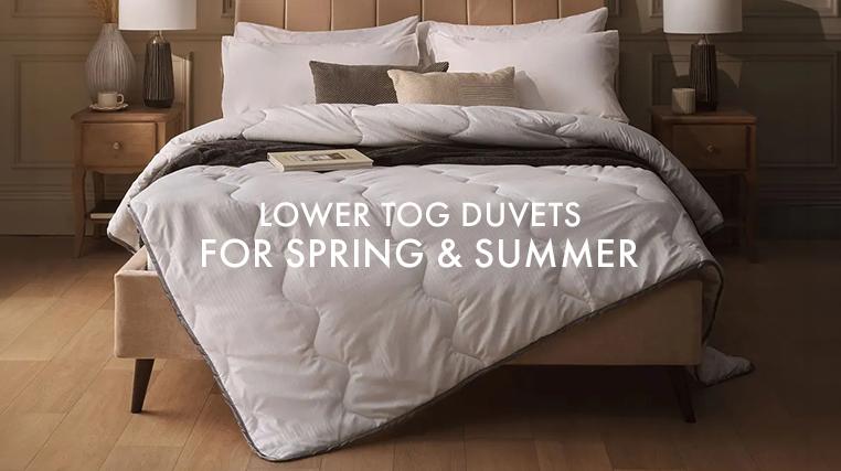 Lower Tog Duvets For Spring & Summer