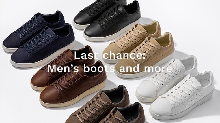 Last Chance: Men's Footwear