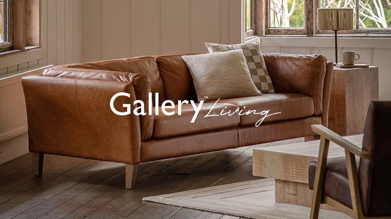 Leather & Linen Statement Seating by Gallery Living