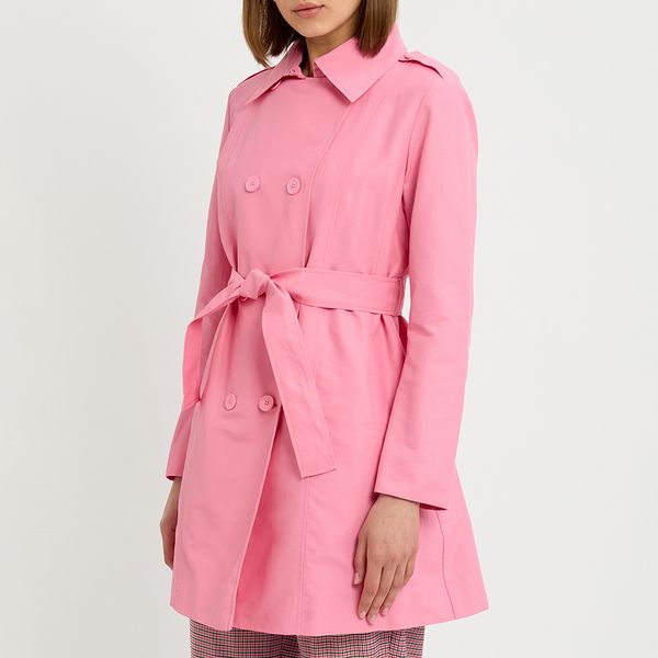 Pink Milove Double Trench Coat BrandAlley