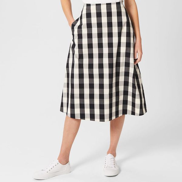White Black Astraea Poka Dress BrandAlley
