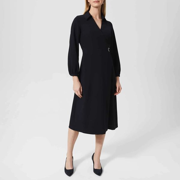 Navy Delilah Wrap Dress BrandAlley