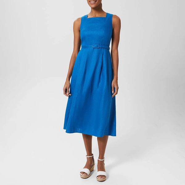 Royal Blue Kristen Belted Dress BrandAlley