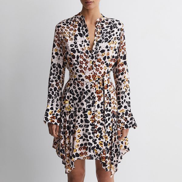 Pink Marseille Floral Print Flippy Dress BrandAlley