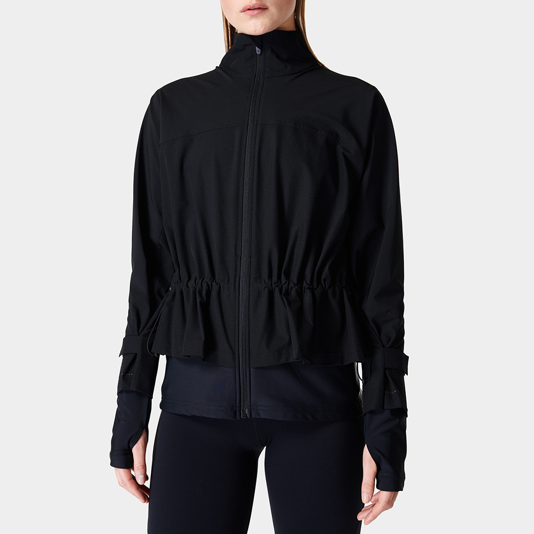 Black Power Workout Zip Through Jacket BrandAlley