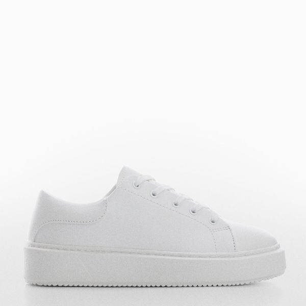Mango white trainers sales