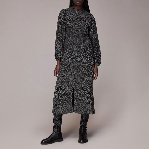 Coast riona print jacquard dress cheap