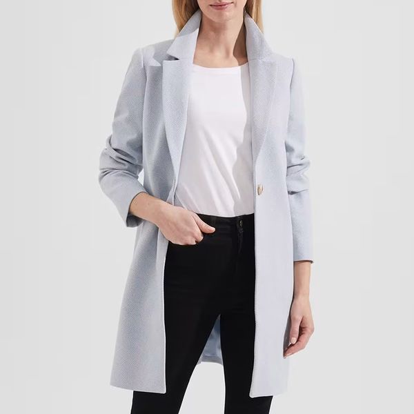Hobbs pale blue coat outlet