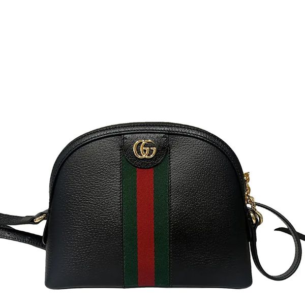 Gucci Black Rajah Mini Leather Shoulder Bag BrandAlley