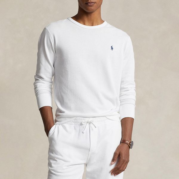 Ralph lauren white sweatshirt cheap
