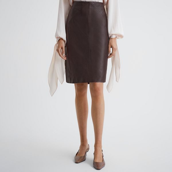 Leather pencil skirt reiss outlet