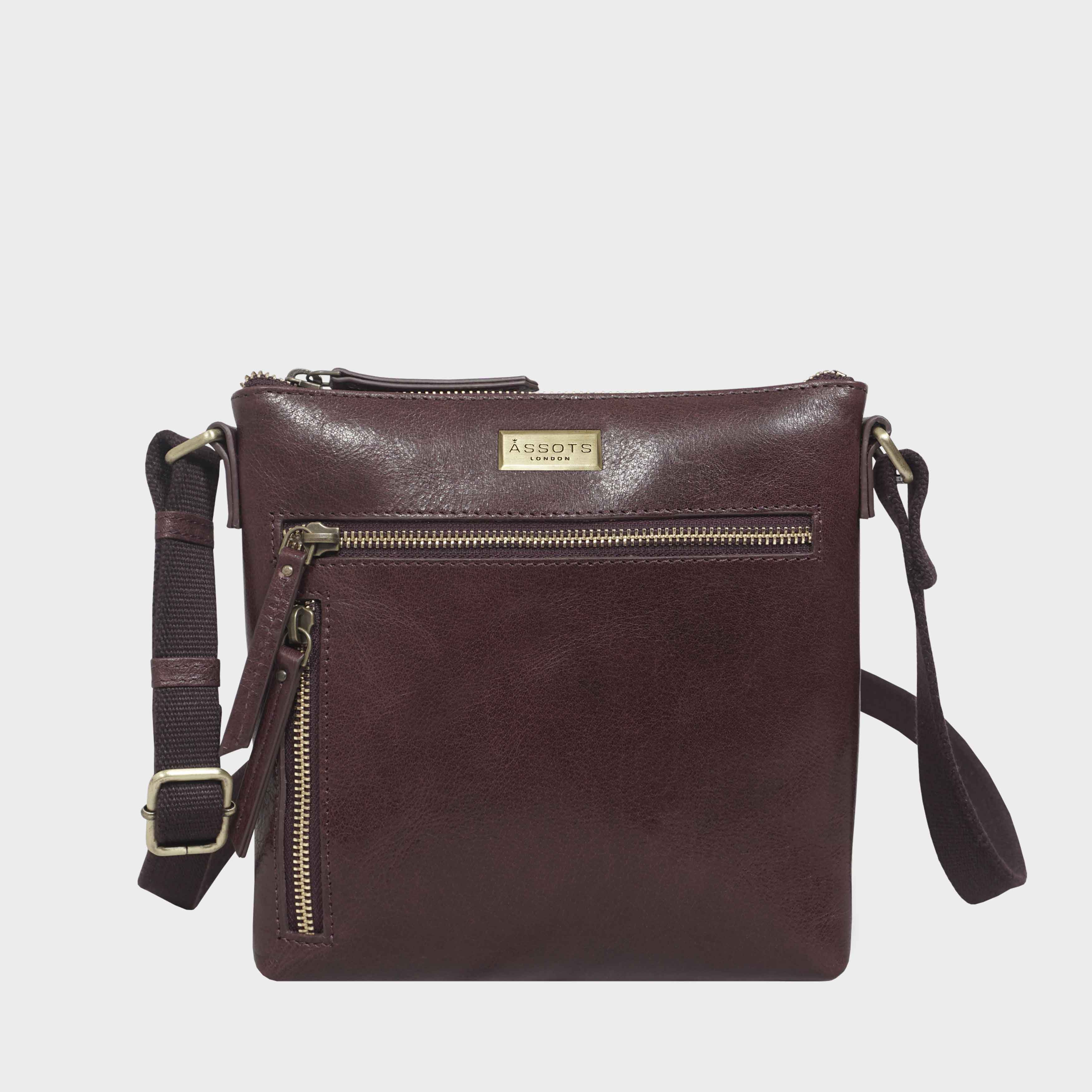 Assots London RUE’ Polished VT Real Leather Crossbody Bag – Size One Size Assots London RUE’ Polished VT Real Leather Crossbody Bag – Size One Size