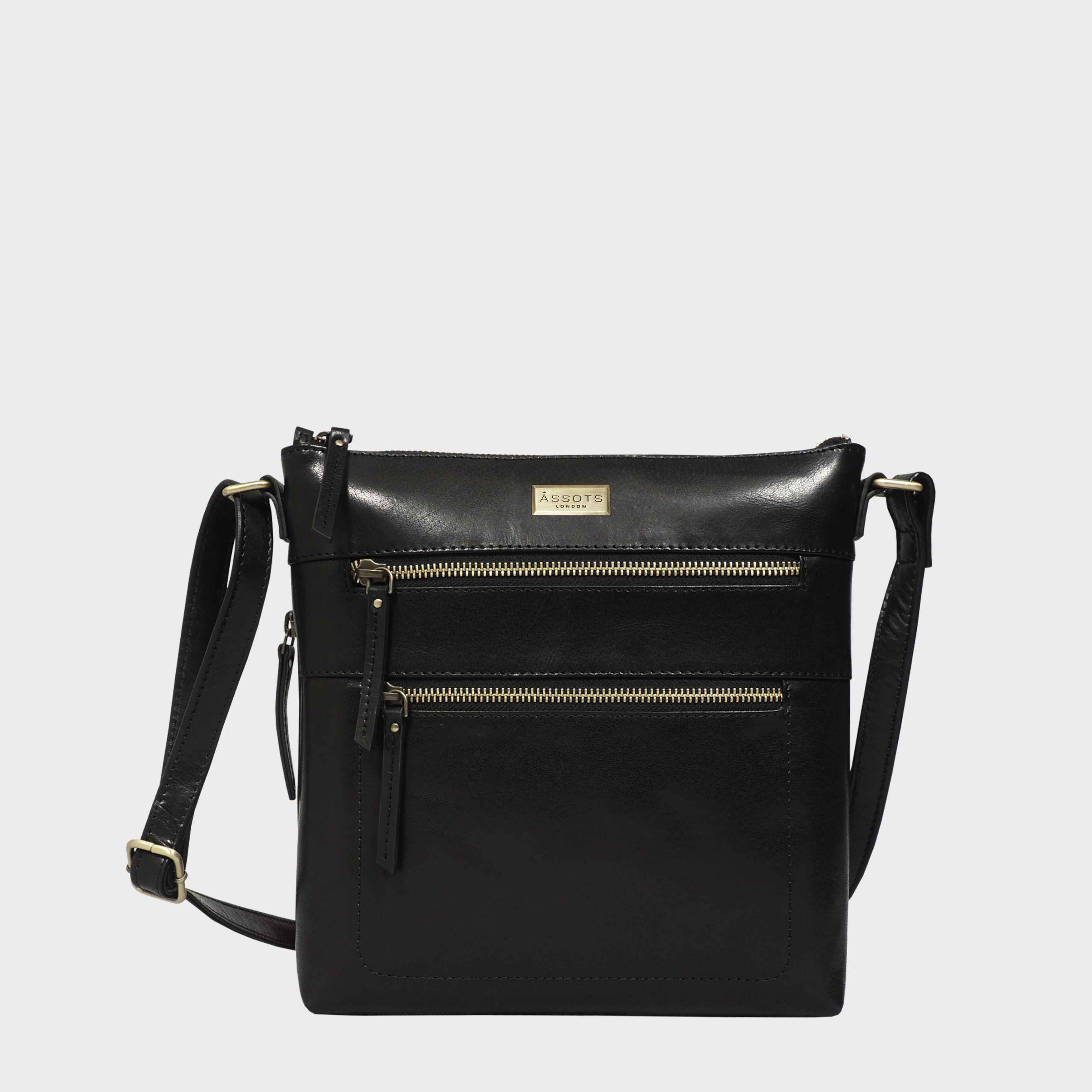 Assots London Women's  'CORI' Polished Vegetable Tanned Real Leather Crossbody Bag , BrandAlley
