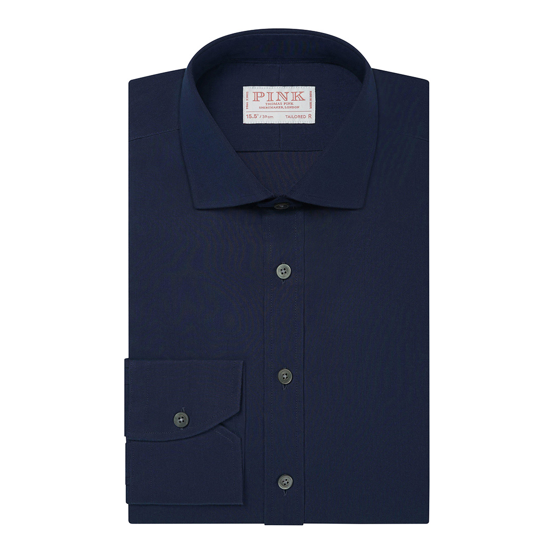 Blue Tailored Fit Flannel Cotton Shirt