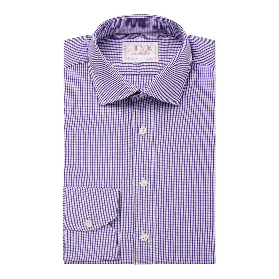 Grey Fine Stripe Slim Fit Cotton Shirt