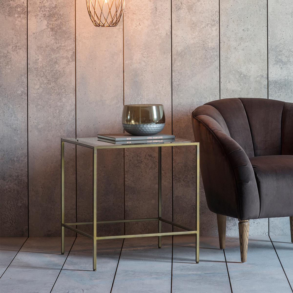 Gallery Living     Hollister Side Table Bronze, BrandAlley