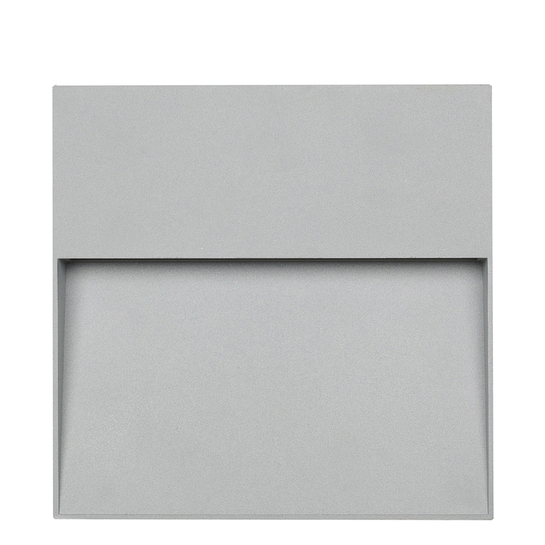Elysium Grey Square Diffused Outdoor Wall Light
