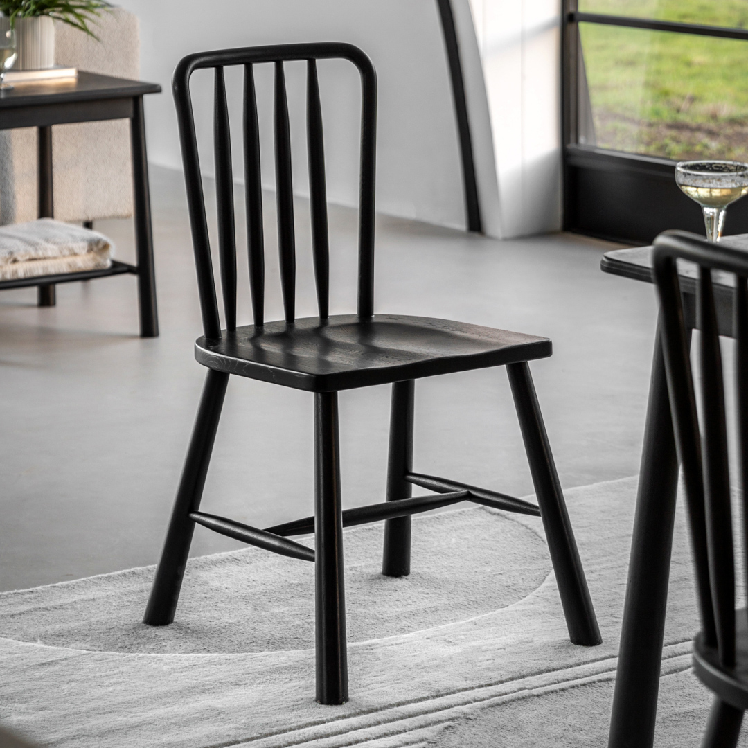 Gallery Living   Windsor Dining Chair Black in Size +44, BrandAlley