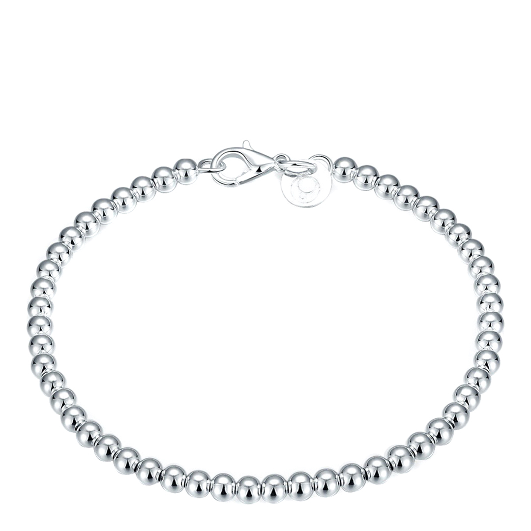 Silver Plated Bead Bracelet - Ma Petite Amie - Modalova