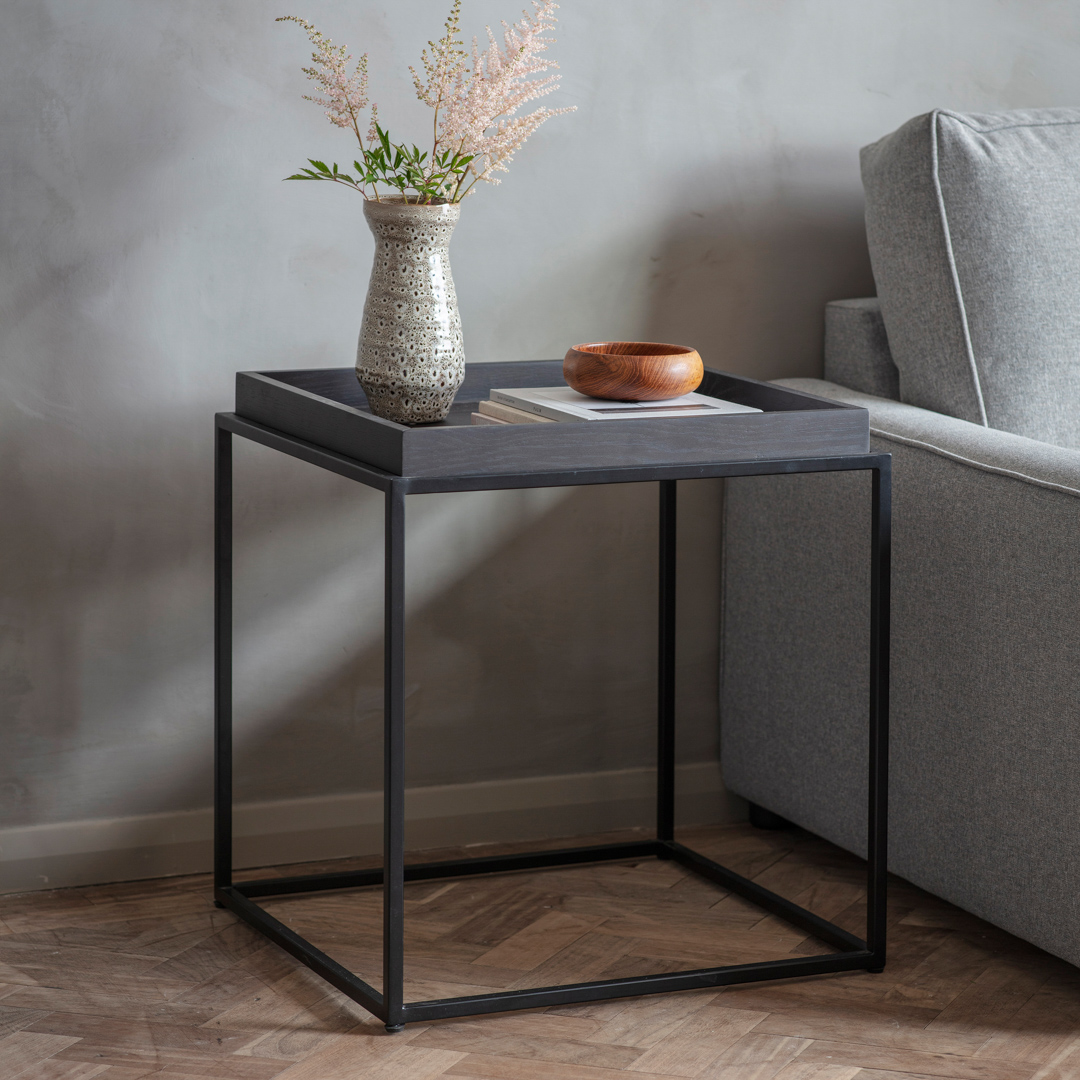 Gallery Living   Forden Tray Side Table Black in Size +44, BrandAlley