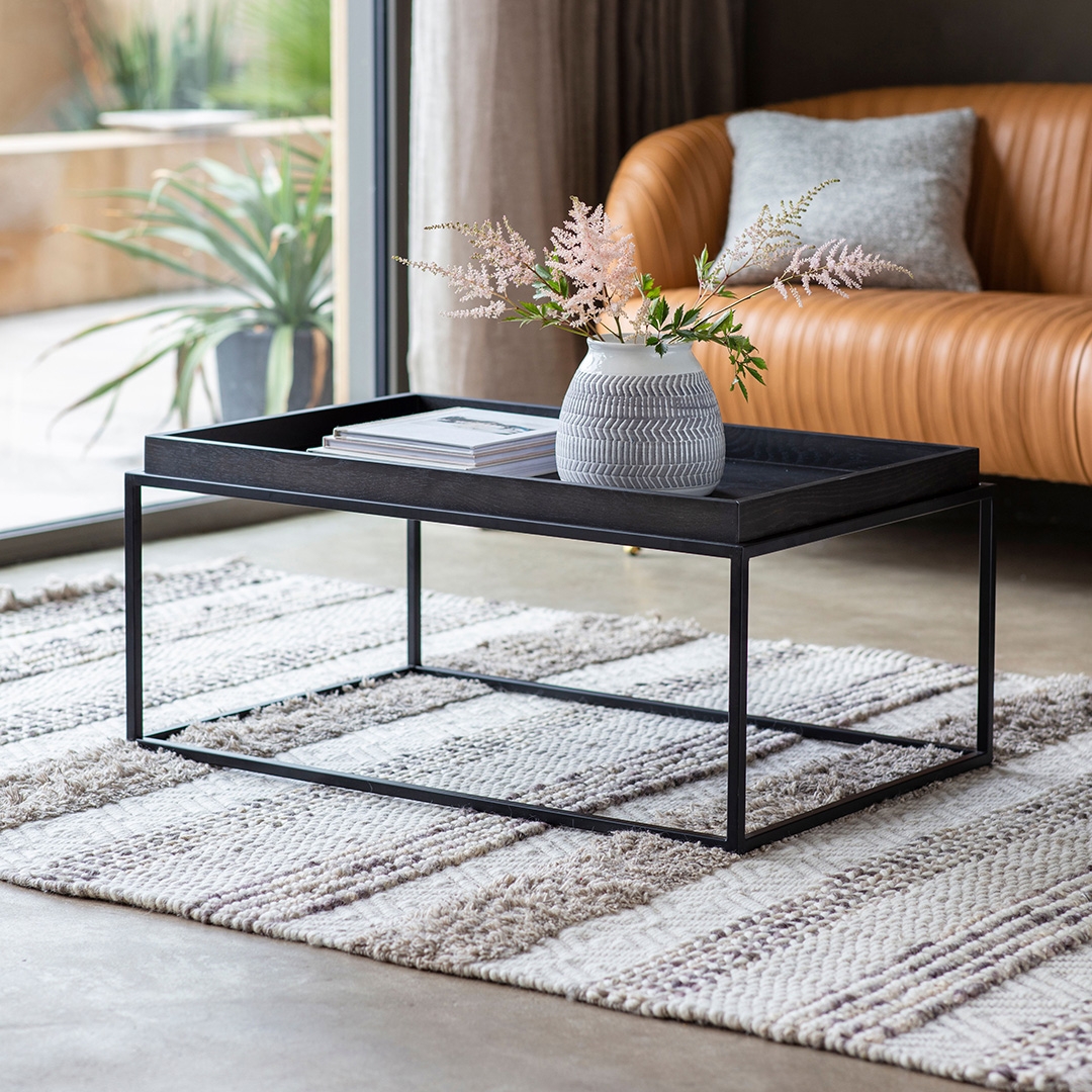 Gallery Living   Forden Tray Coffee Table Black in Size +44, BrandAlley