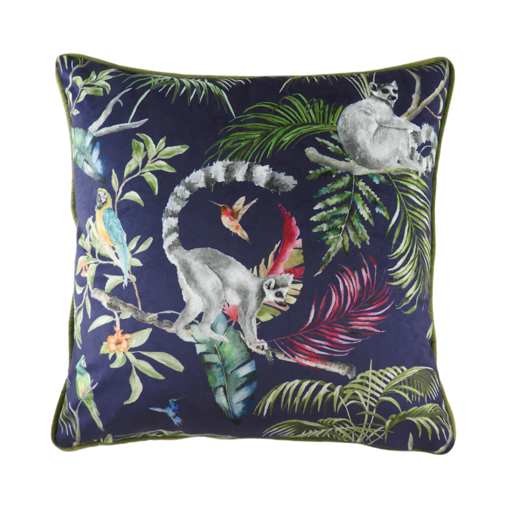 Evans Lichfield     Jungle Lemur 43X43cm Cushion in Size 43, BrandAlley