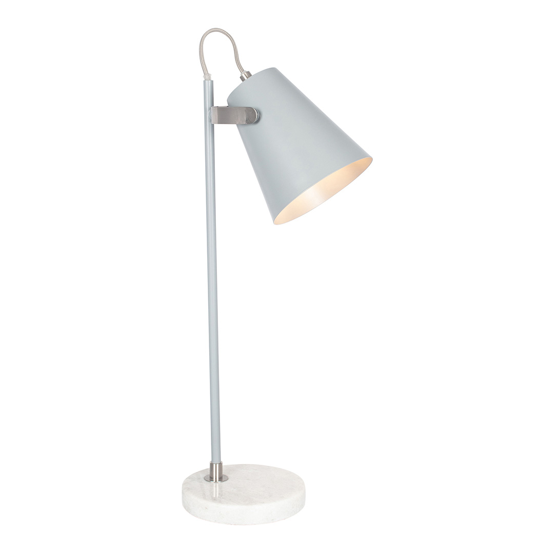 Pacific    Grey Theia & Satin Nickel Task Table Lamp, BrandAlley