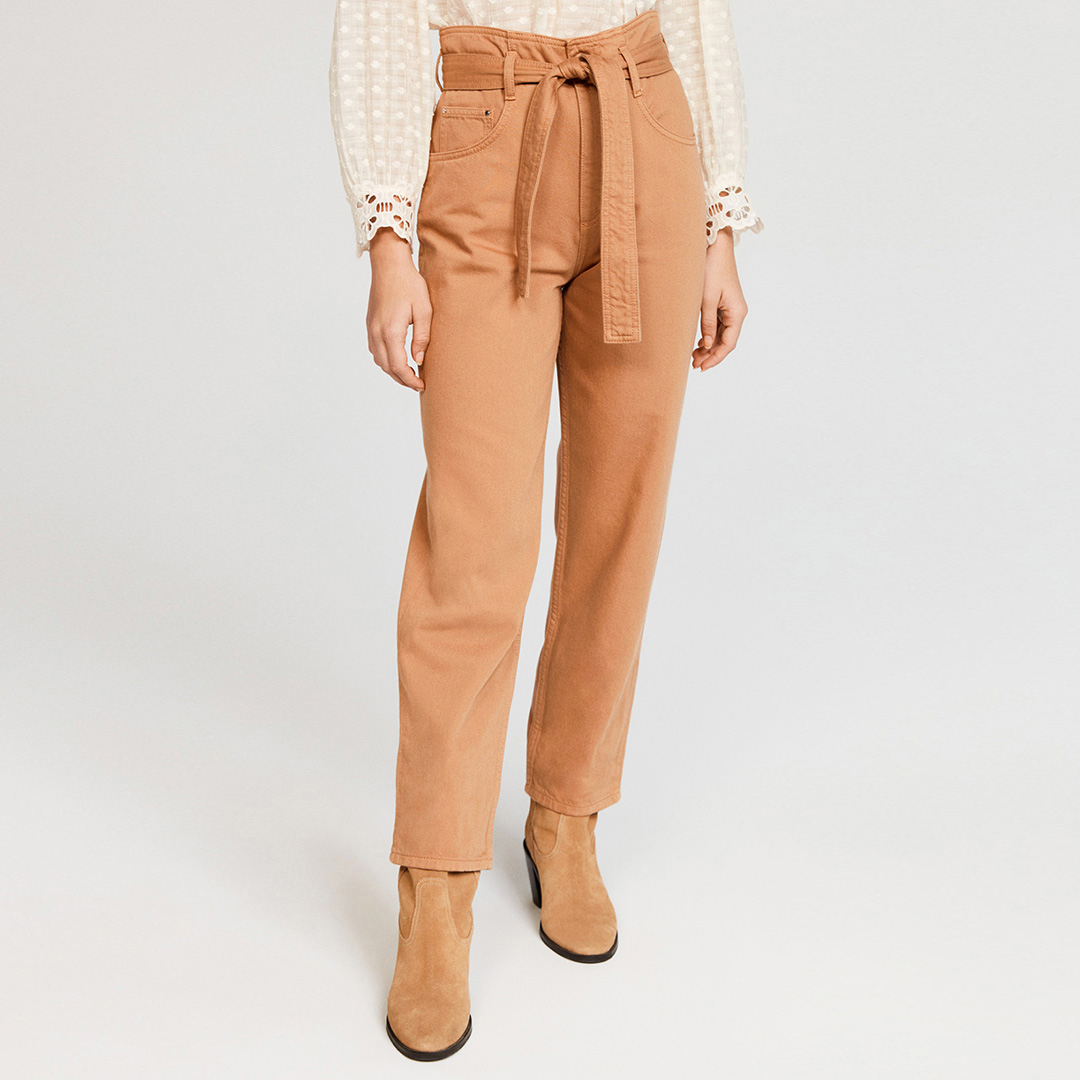 Caramel Palme Cotton Jeans