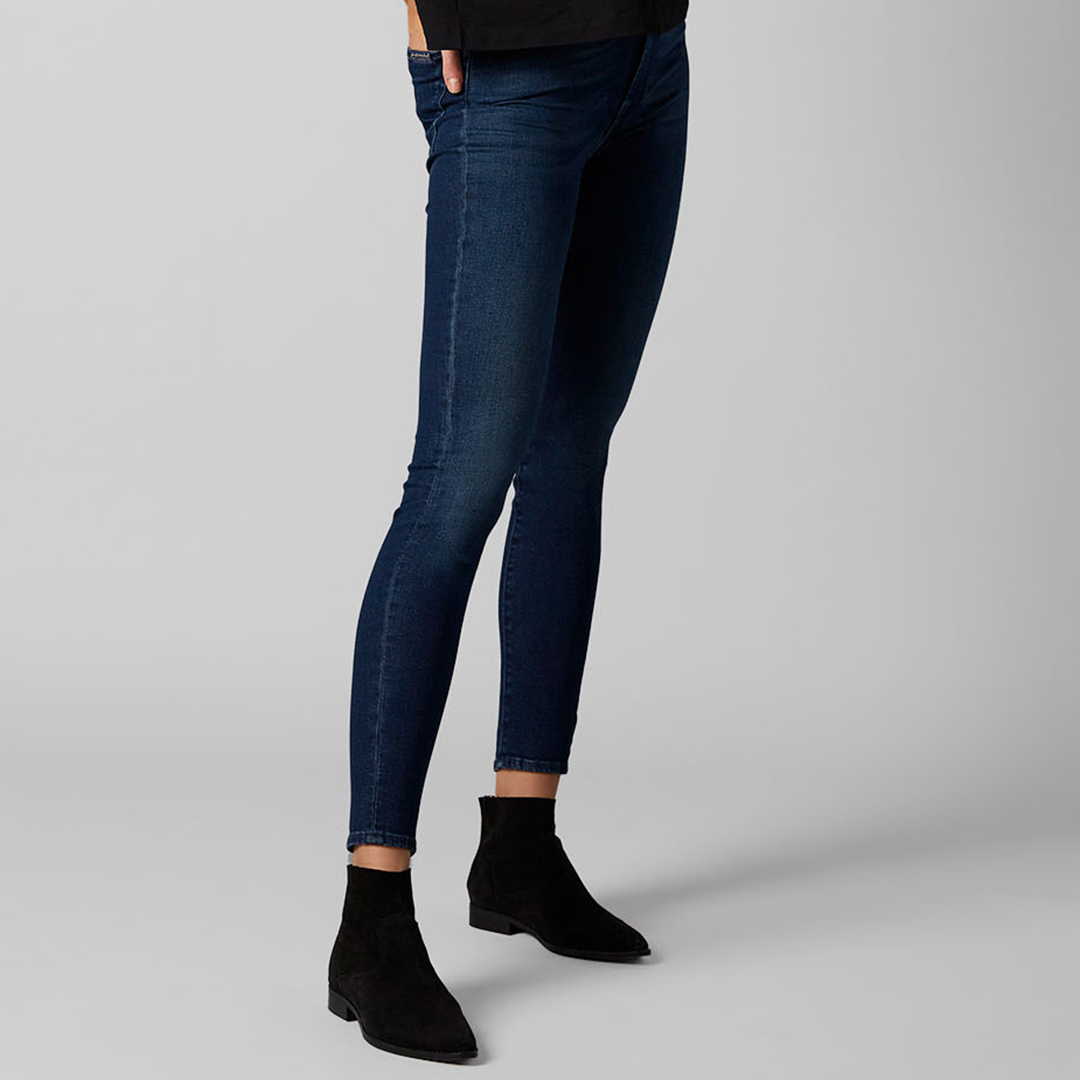 Dark High Waisted Stretch Skinny Jeans - 7 For All Mankind - Modalova