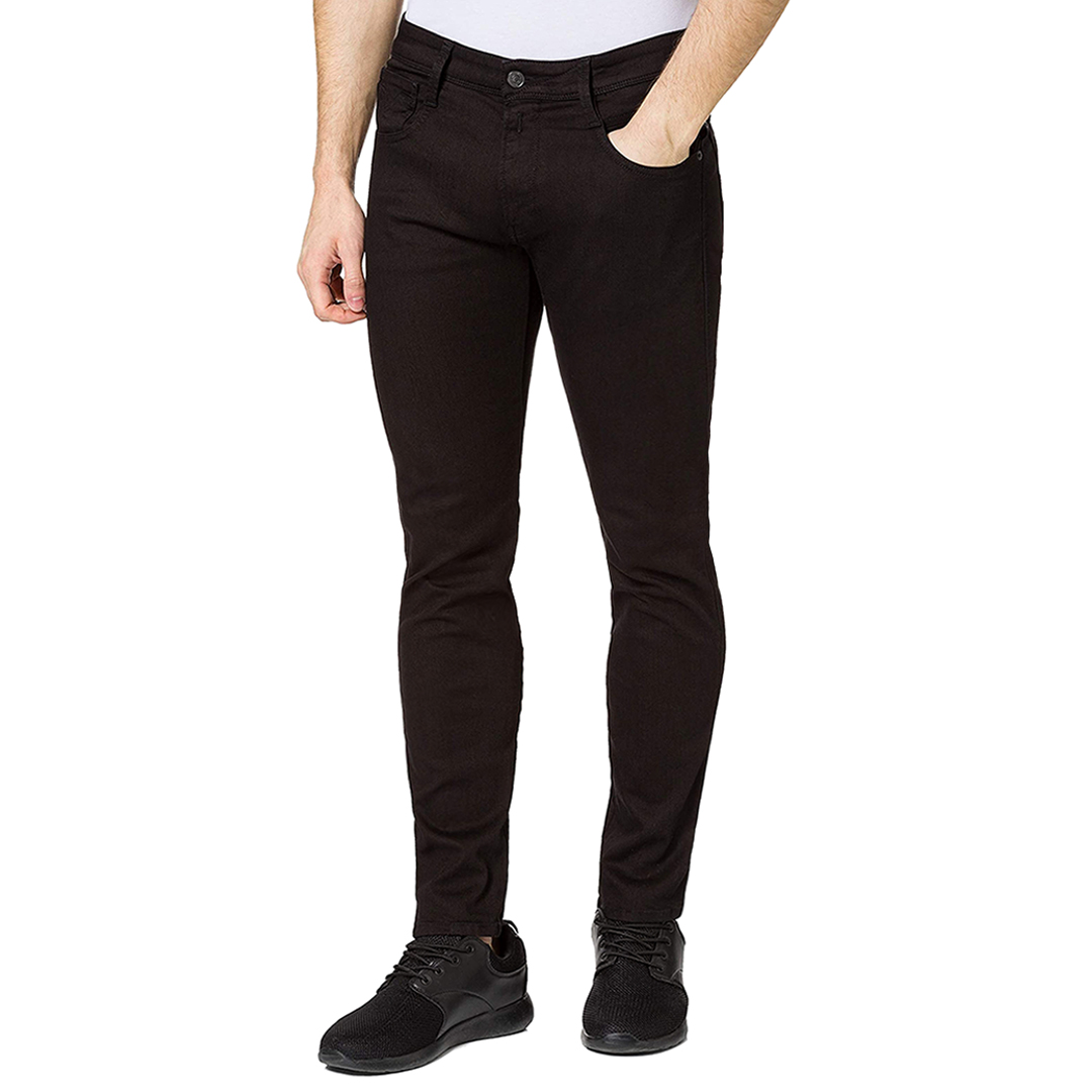 Black Anbass Slim Stretch Jeans