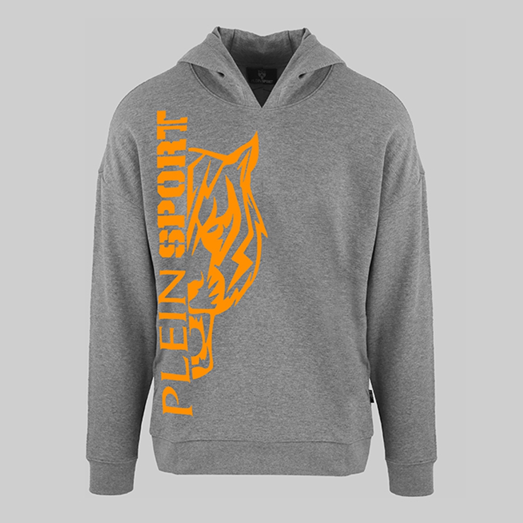 Grey Tiger Graphic Sport Hoodie