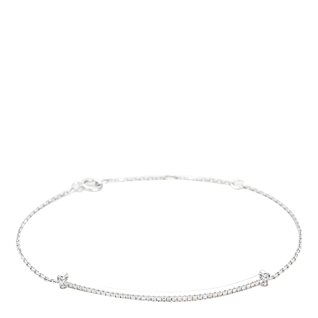 Silver Diamond Bracelet - Artisan Joaillier - Modalova