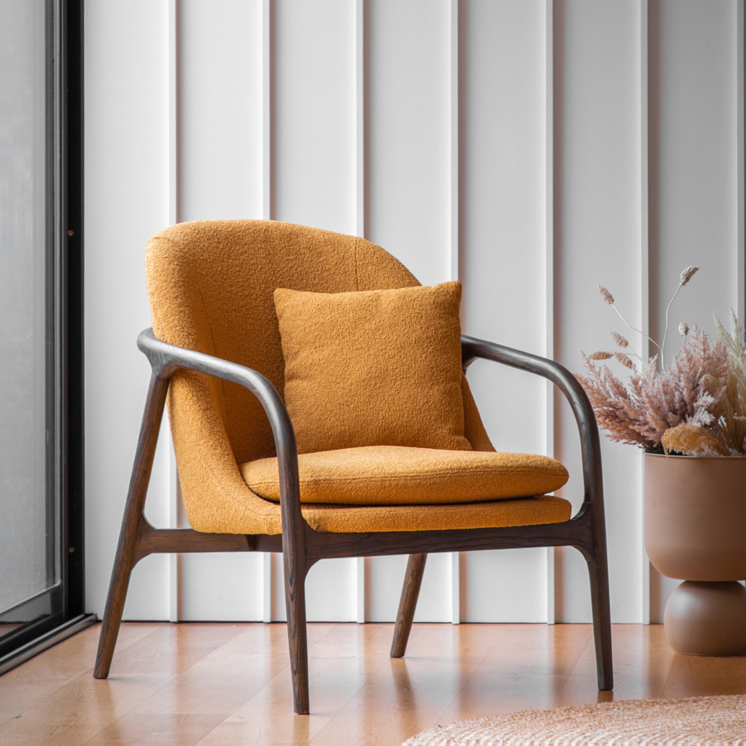 Gallery Living   Marston Armchair Ochre in Size +44, BrandAlley