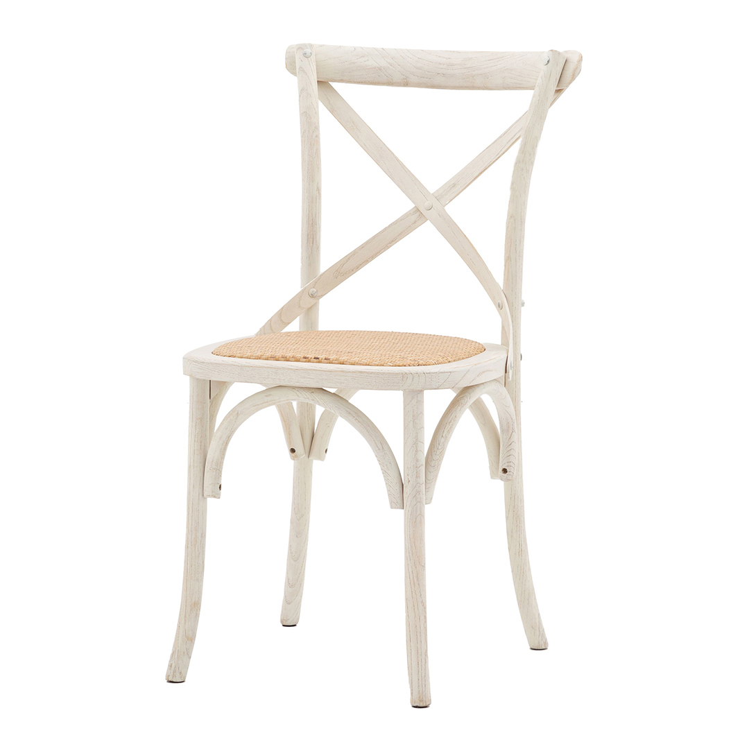 Gallery Living    White Agoura Chair /Rattan  in Size Set of 2, BrandAlley