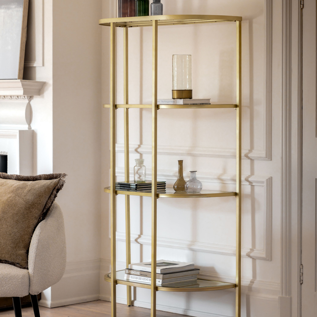 Gallery Living   Danville Display Unit Champagne in Size Large, BrandAlley