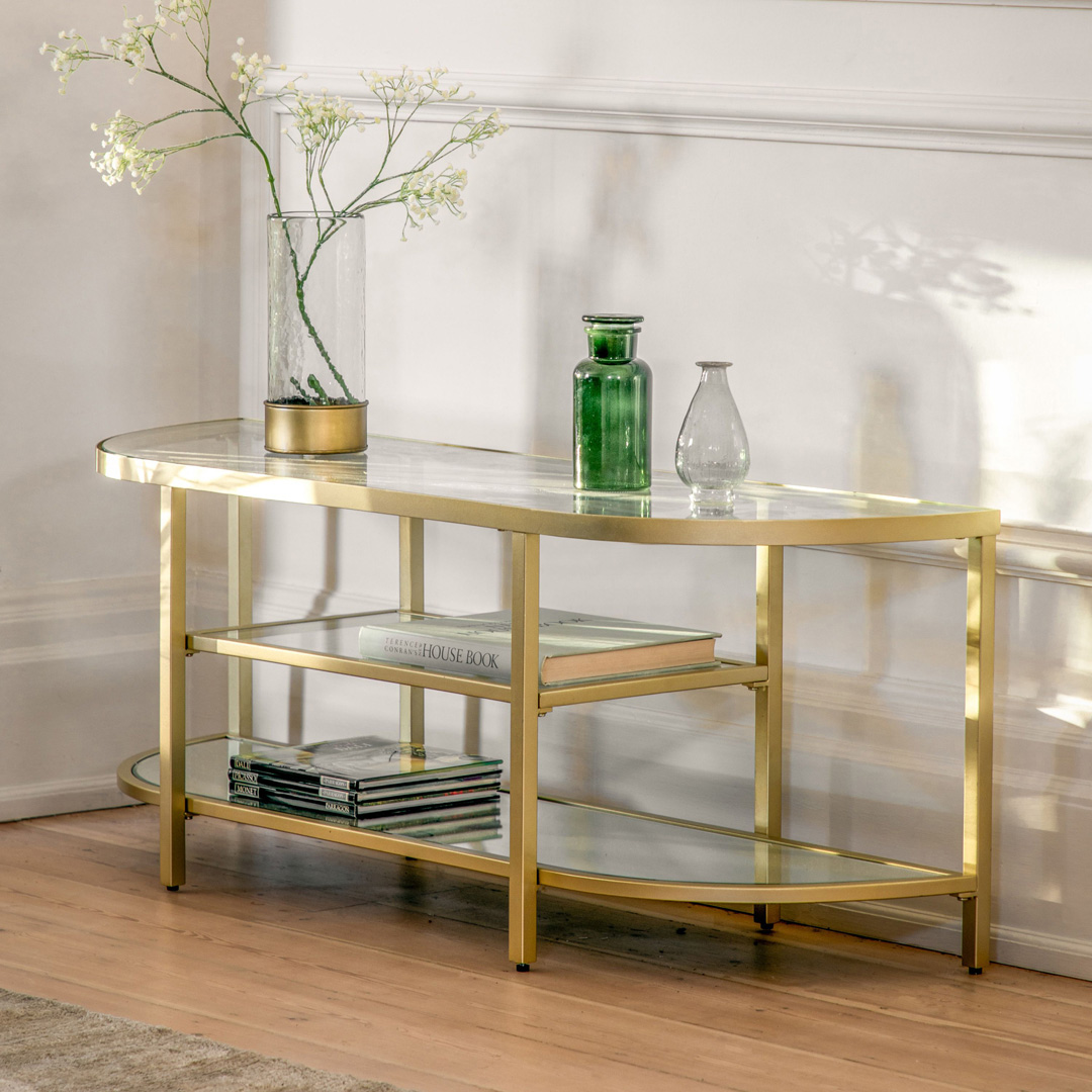 Gallery Living   Danville Media Unit Champagne in Size 16cm, BrandAlley