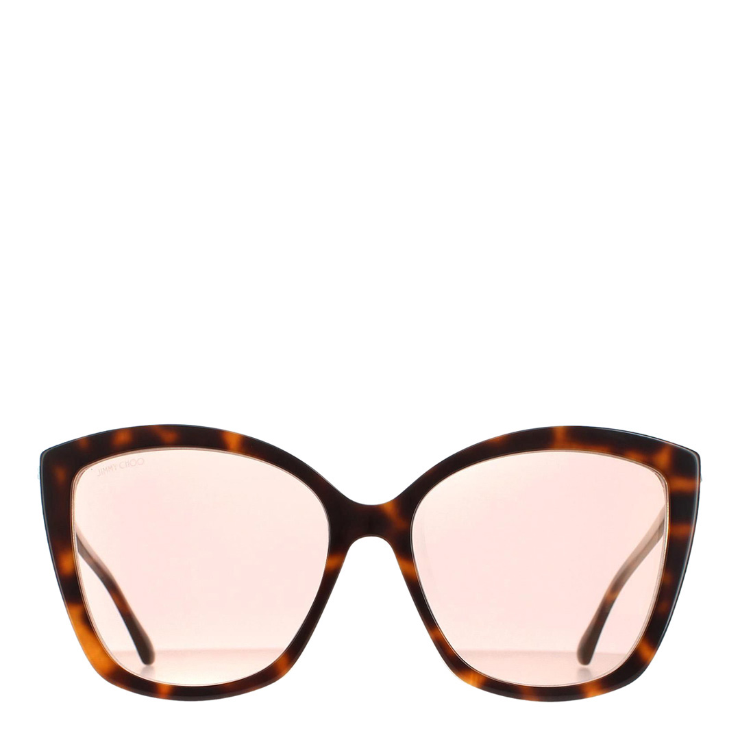 Women's Havana Nat Jimmy Choo Sunglasses 57mm