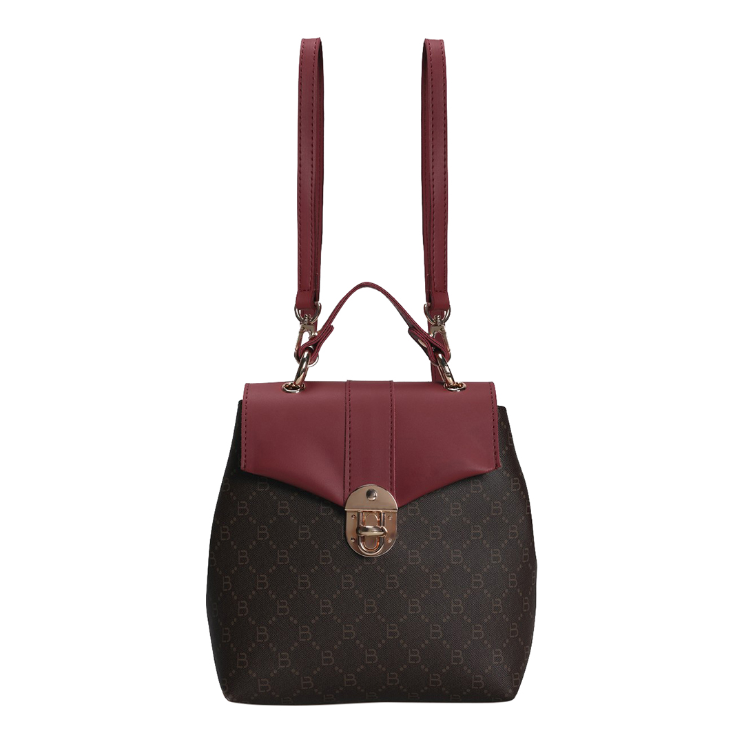 Brown/Claret Red Backpack