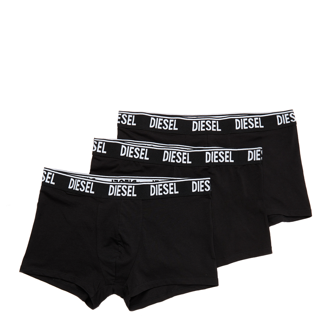 Diesel Men's   Black 3 Pack Shawn Cotton Blend Trunks in Size XL, BrandAlley