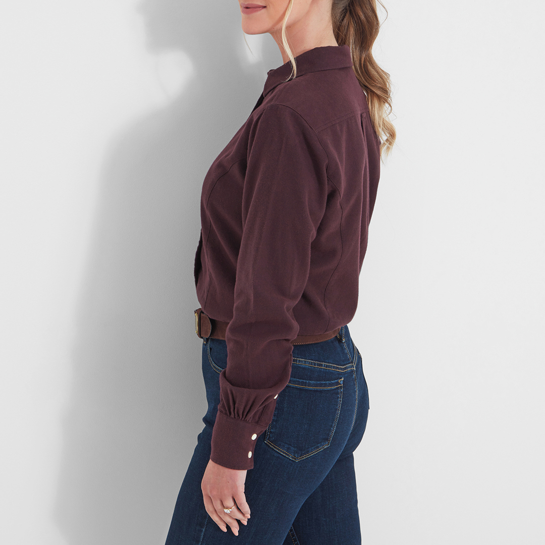 Maroon Elveden Cotton Shirt